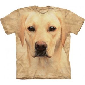 Yellow lab animal face tshirt